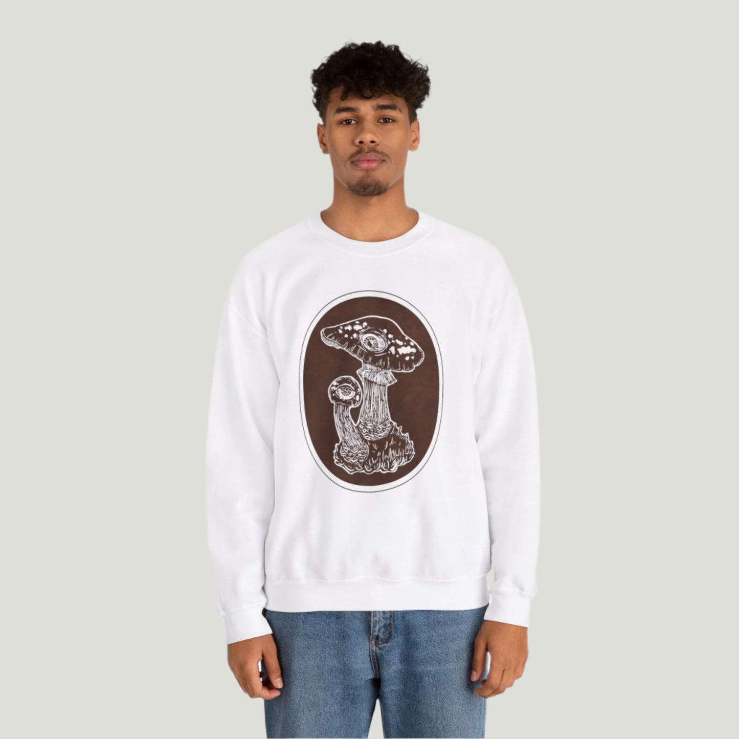 Mushroom Eye Crewneck Sweatshirt