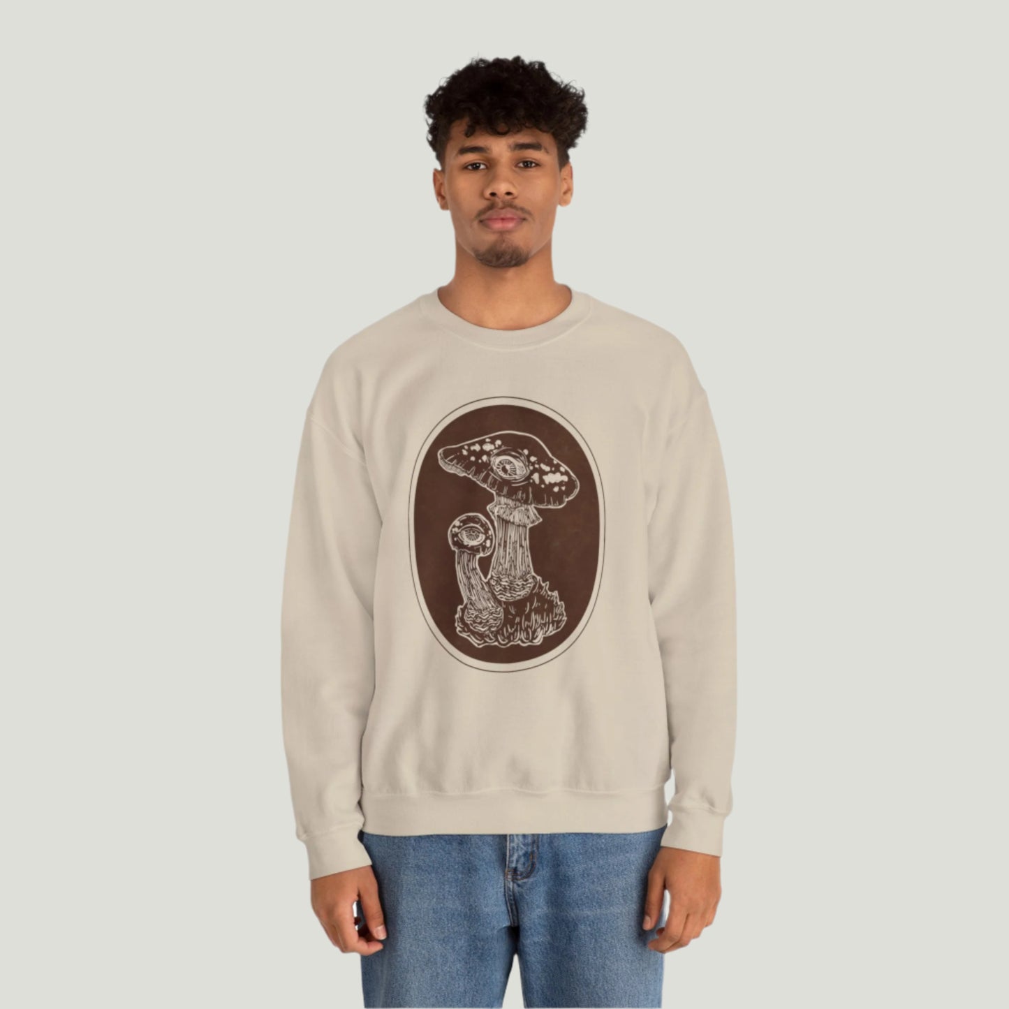 Mushroom Eye Crewneck Sweatshirt