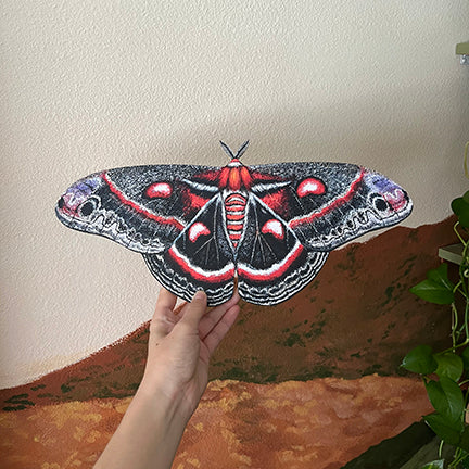 Cecropia Moth Wood Cutout Print