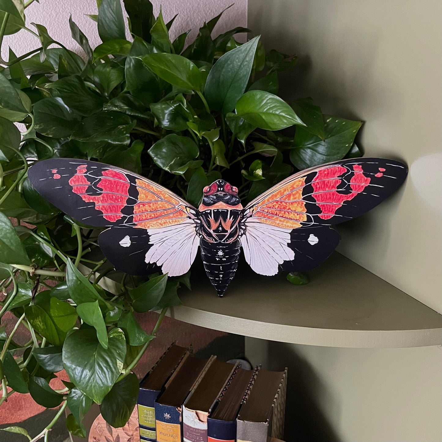 Gaeana Festiva Cicada Wood Cutout Print