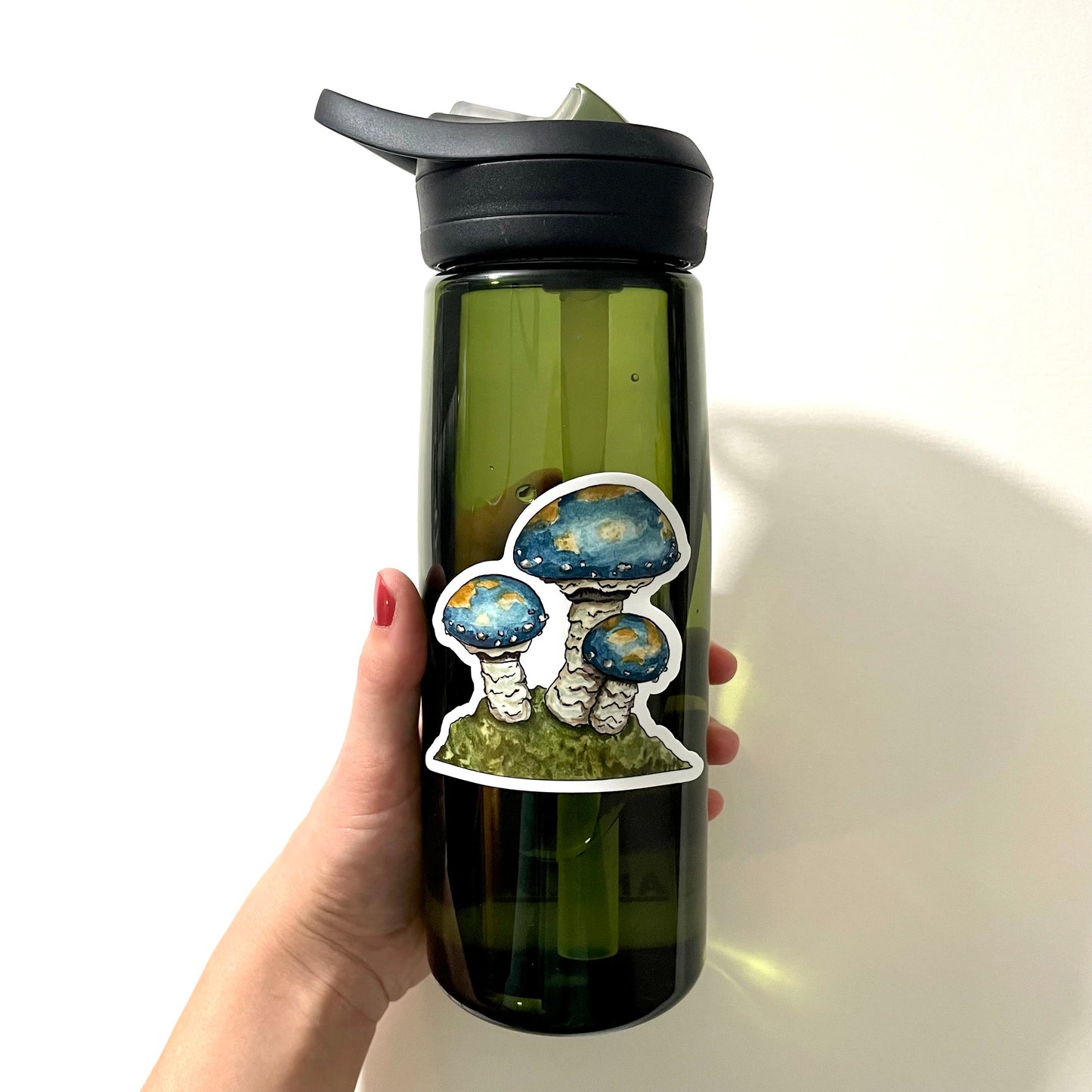 Teal Mushroom Sticker