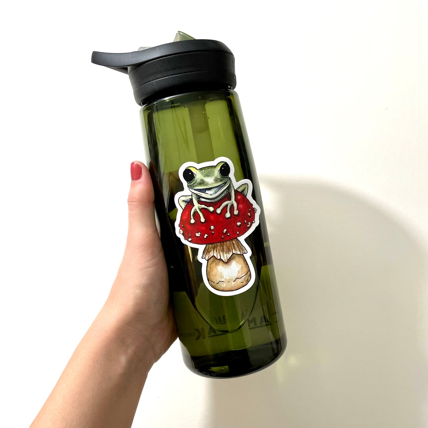Frog and Mushroom Sticker