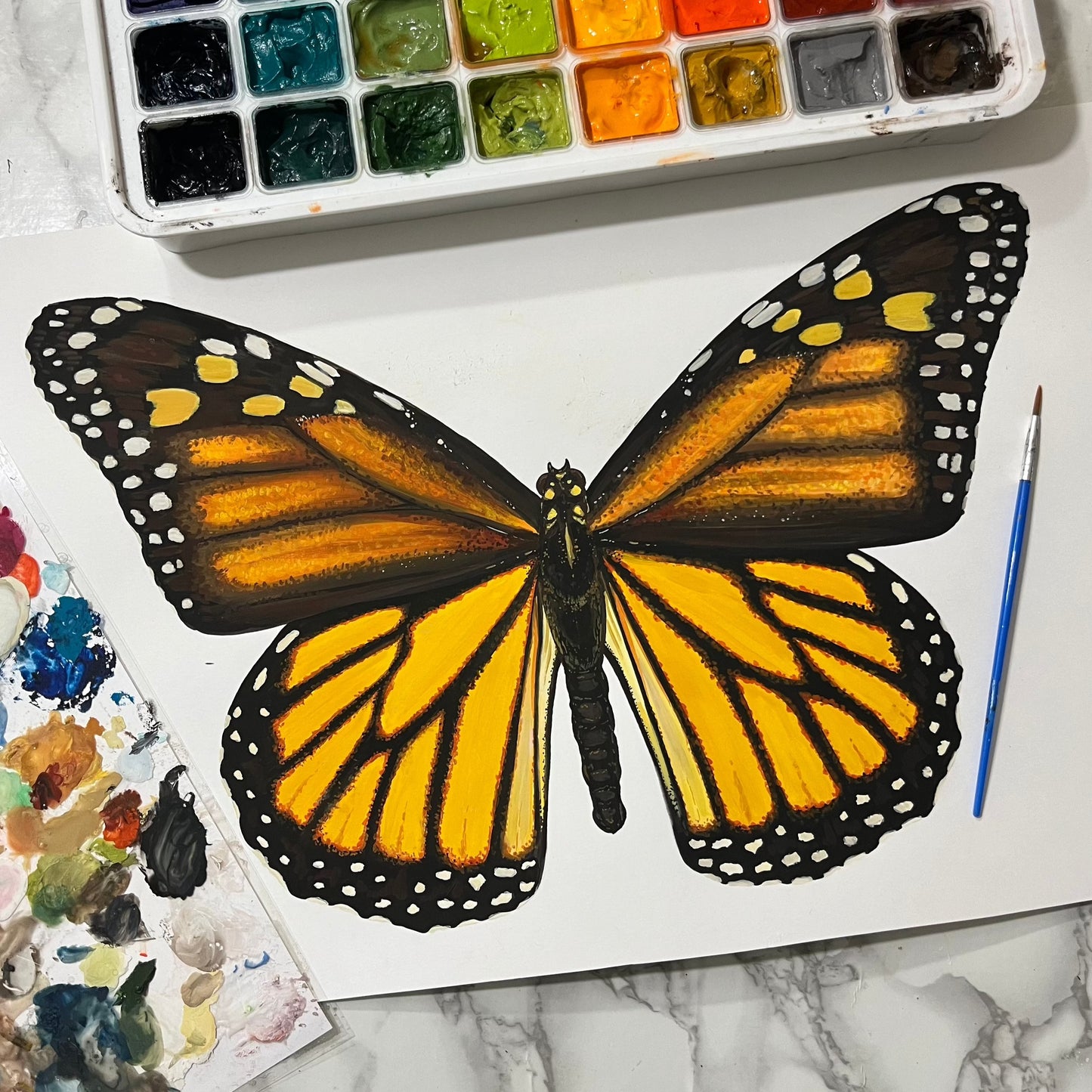 Monarch Butterfly Wood Cutout Print