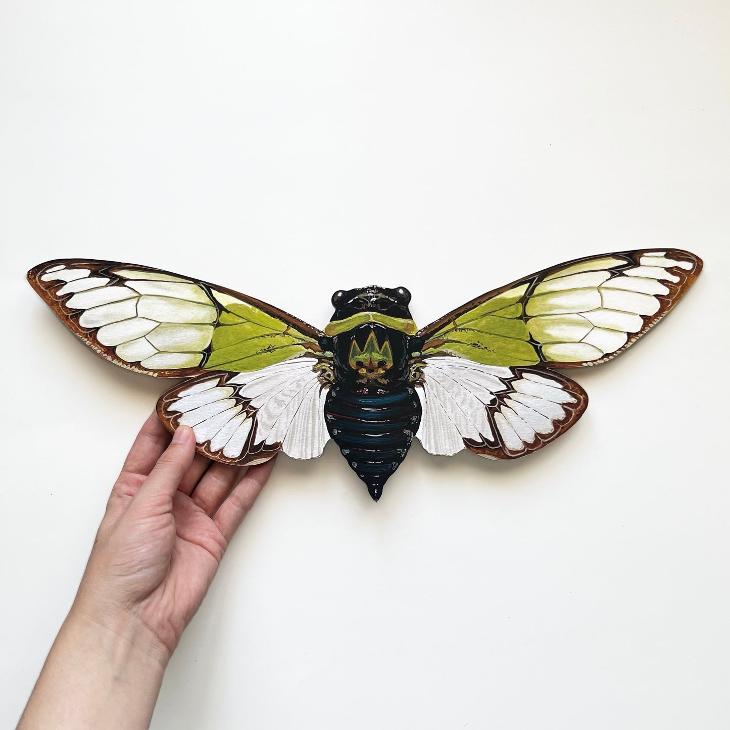 Cherry Nose Cicada Wood Cutout Print
