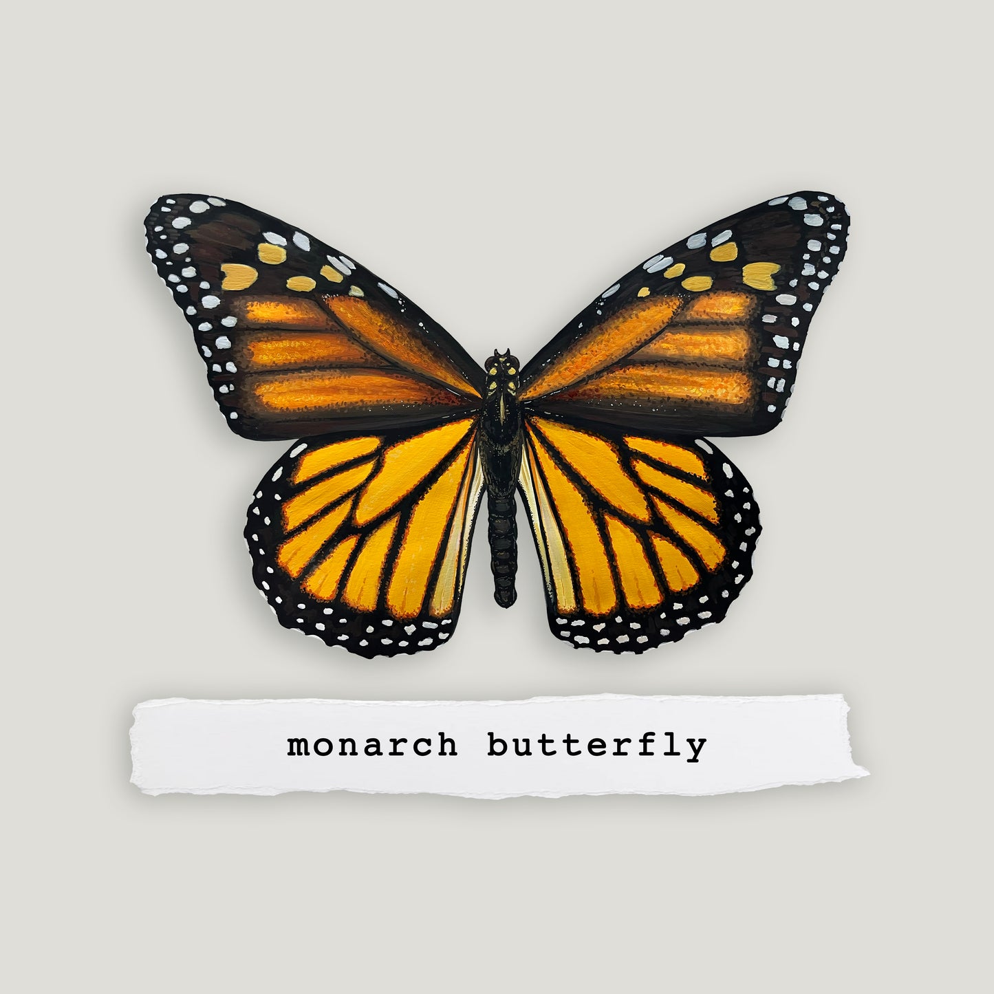 Monarch Butterfly Wood Cutout Print