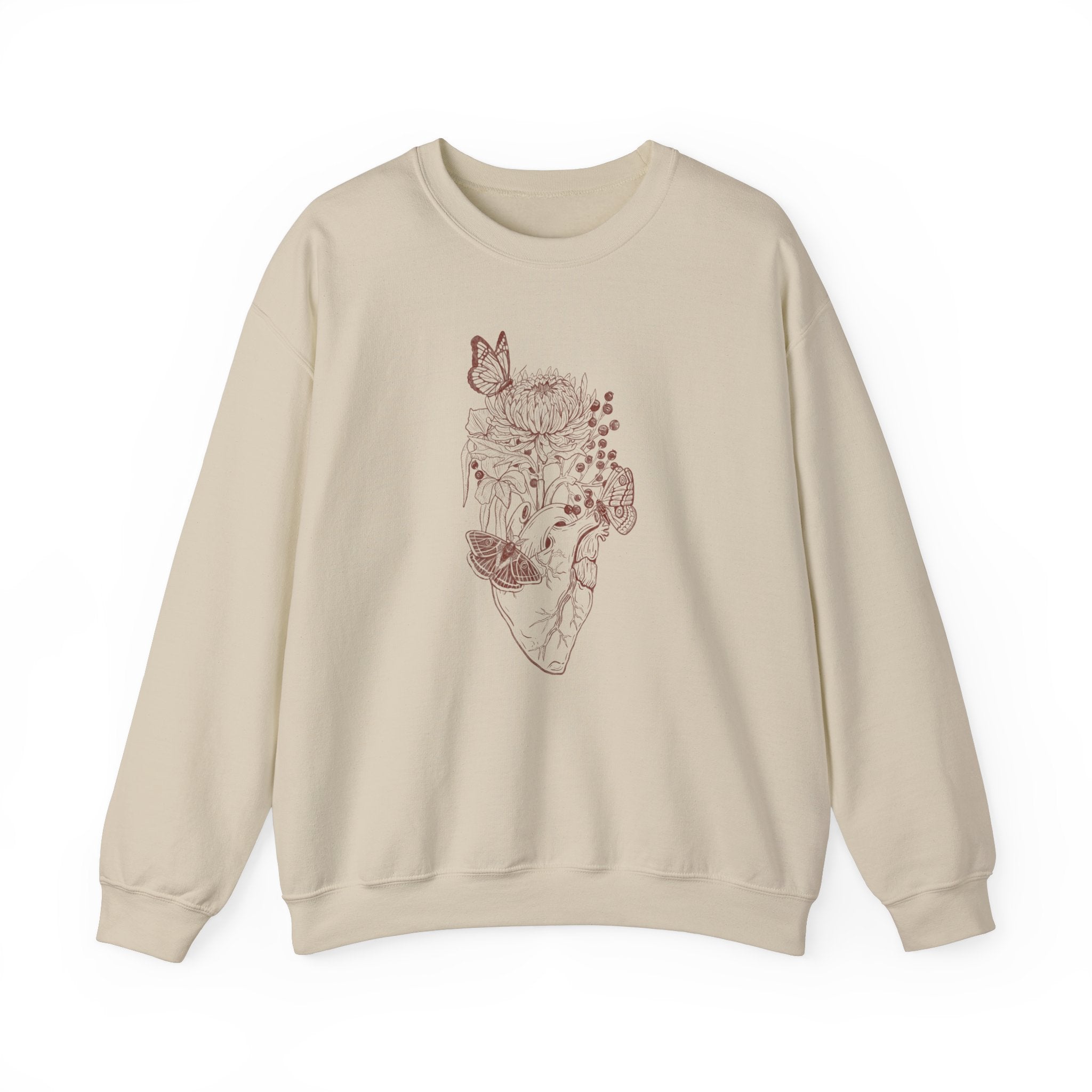 Anatomical heart outlet sweatshirt