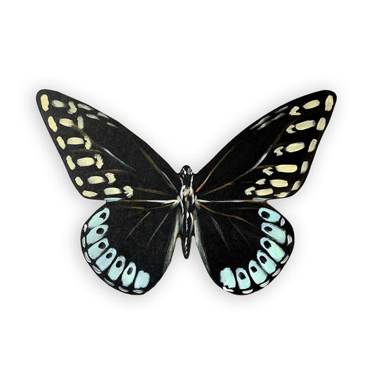 Hand-Painted Diana Fritillary Butterfly Wood Cutout