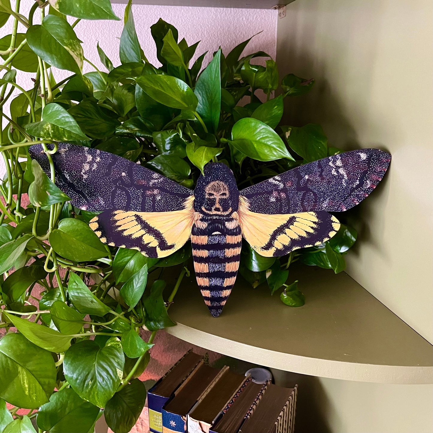 Death's Head Hawk Moth Wood Cutout Print