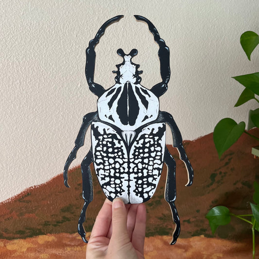 Goliath Beetle Wood Cutout Print