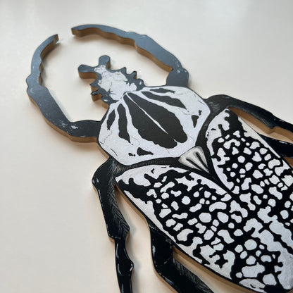 Goliath Beetle Wood Cutout Print