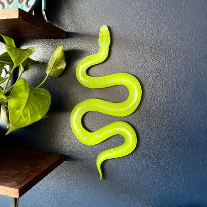 Custom Hand-Painted Snake Wood Cutout