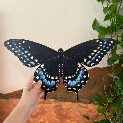 Black Swallowtail Butterfly Wood Cutout Print