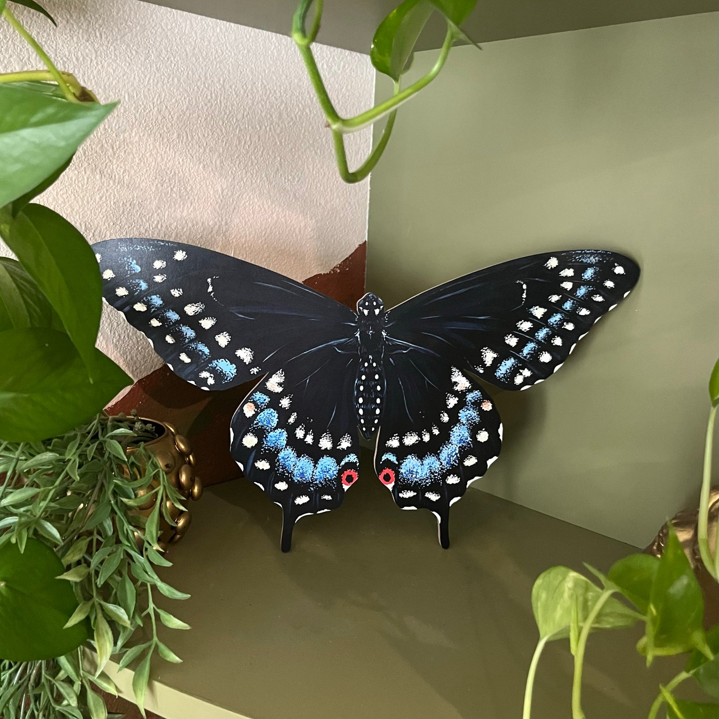 Black Swallowtail Butterfly Wood Cutout Print