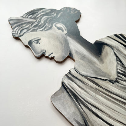 Greek Bust Wood Cutout Print