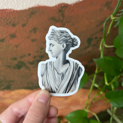 Greek Bust Sticker