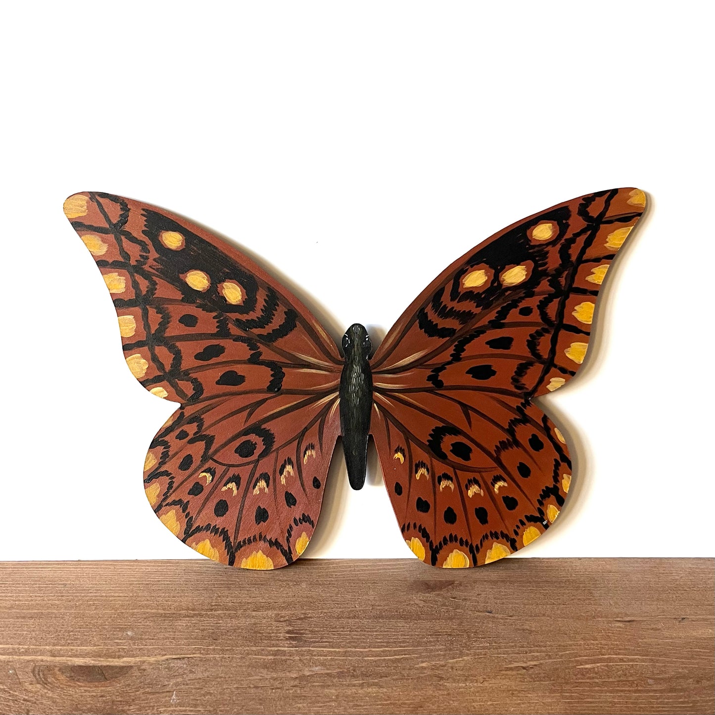 Hand-Painted Great Spangled Butterfly