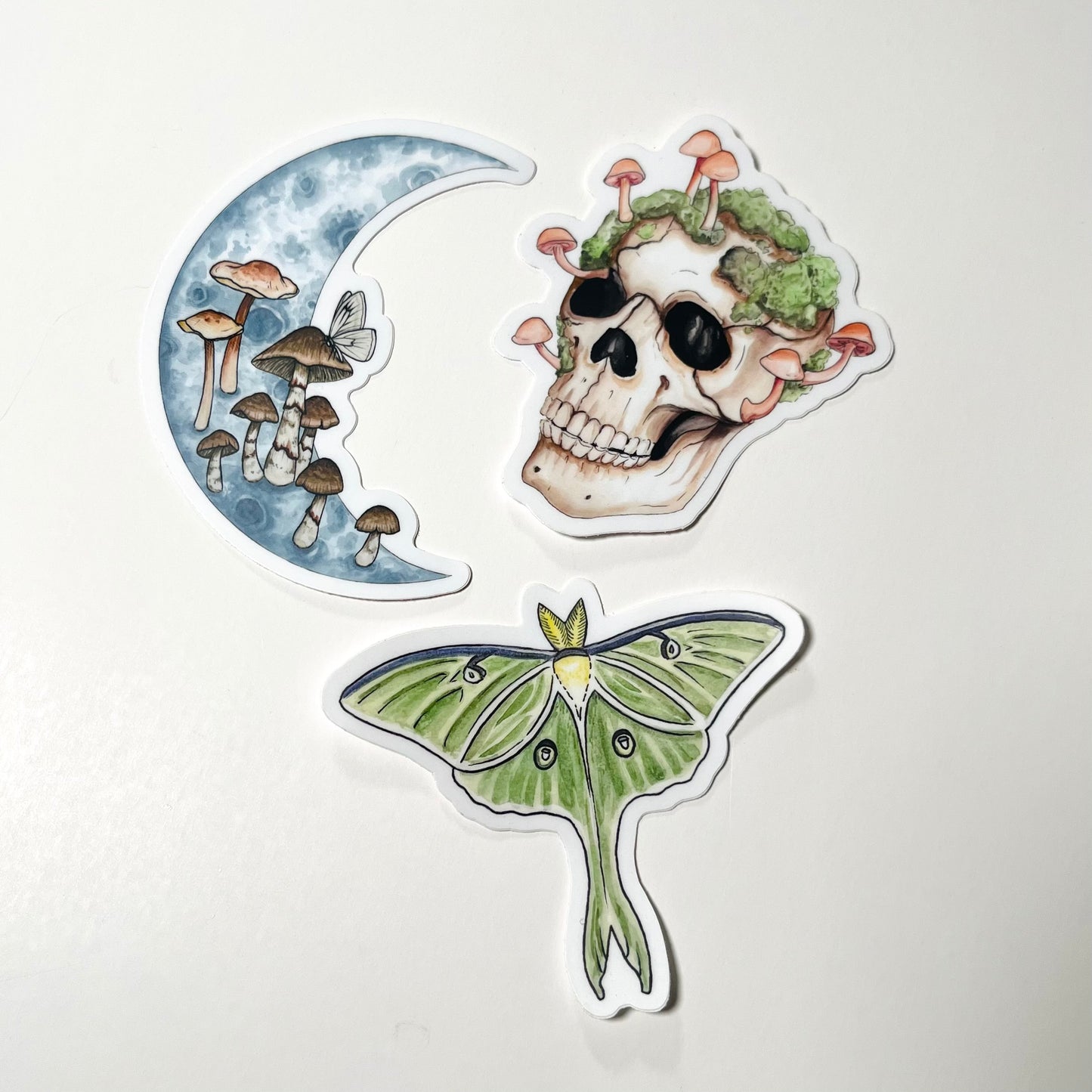 Mushroom Moon Sticker