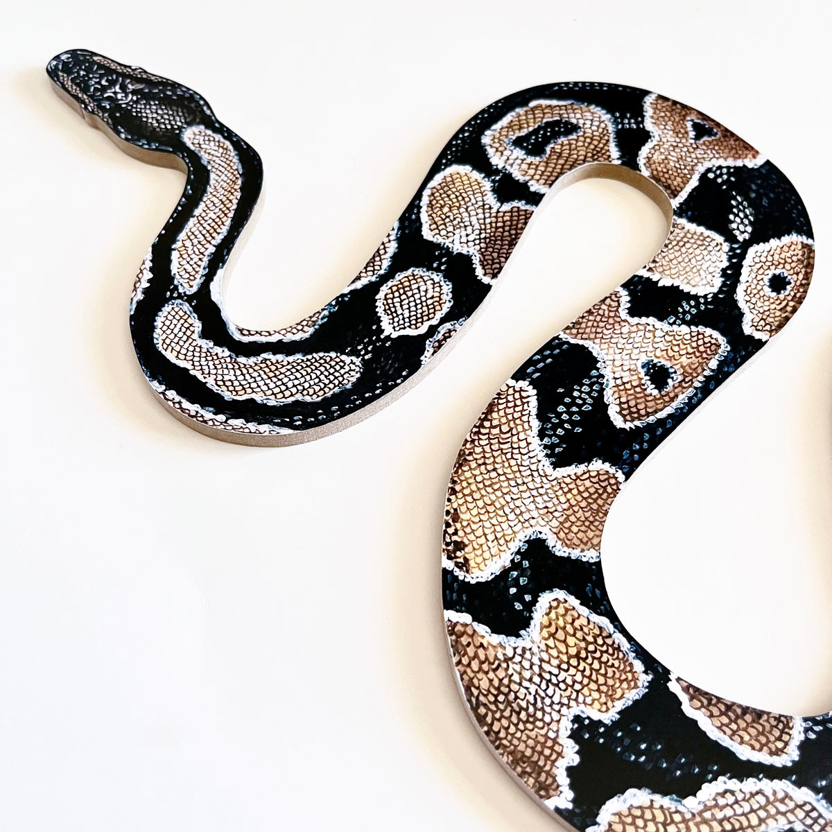 Ball Python Snake Wood Cutout Print – ystreetstudio