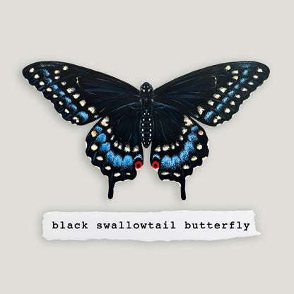 Black Swallowtail Butterfly Wood Cutout Print