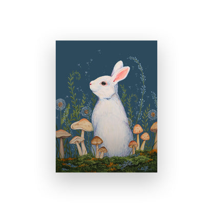 9"x12" White Rabbit Print