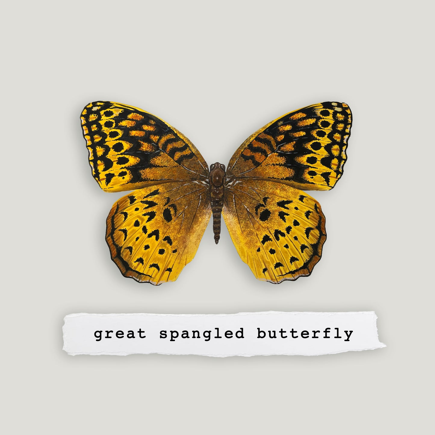 Great Spangled Butterfly Wood Cutout Print