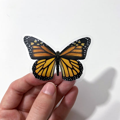 Monarch Sticker with Clear Background