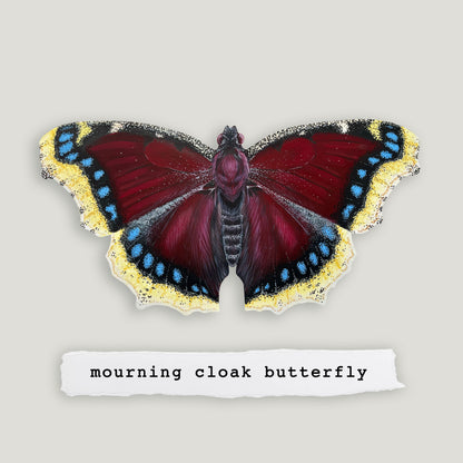 Mourning Cloak Butterfly Wood Cutout Print