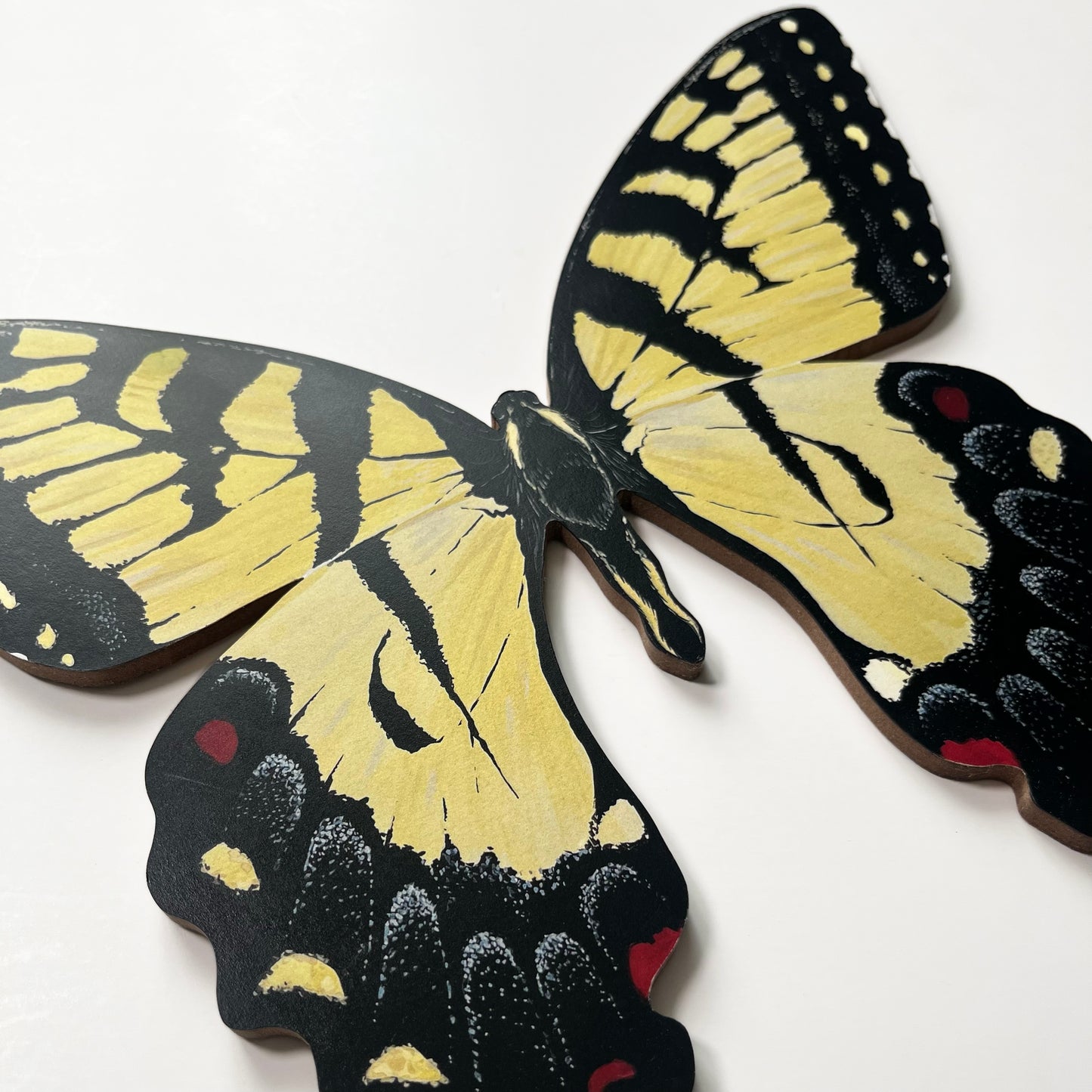 Yellow Swallowtail Butterfly Wood Cutout Print