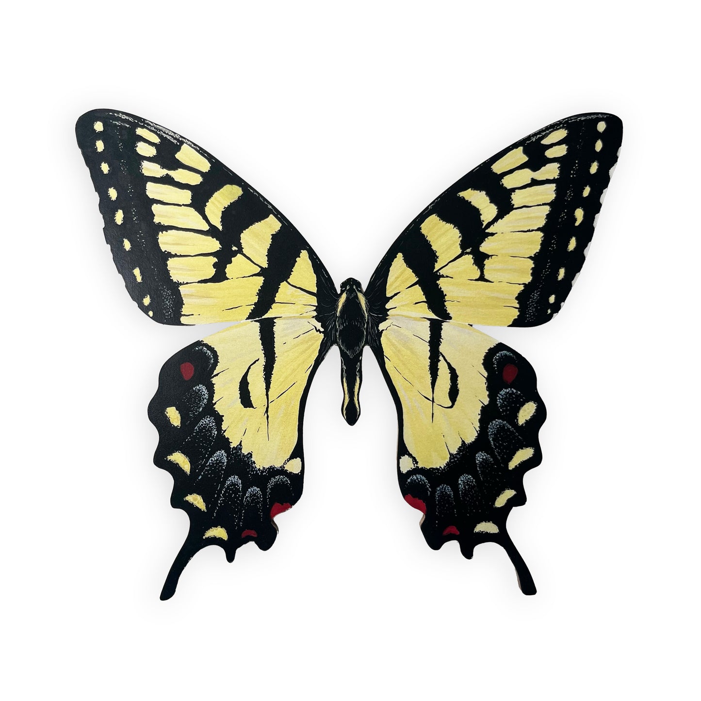 Yellow Swallowtail Butterfly Wood Cutout Print